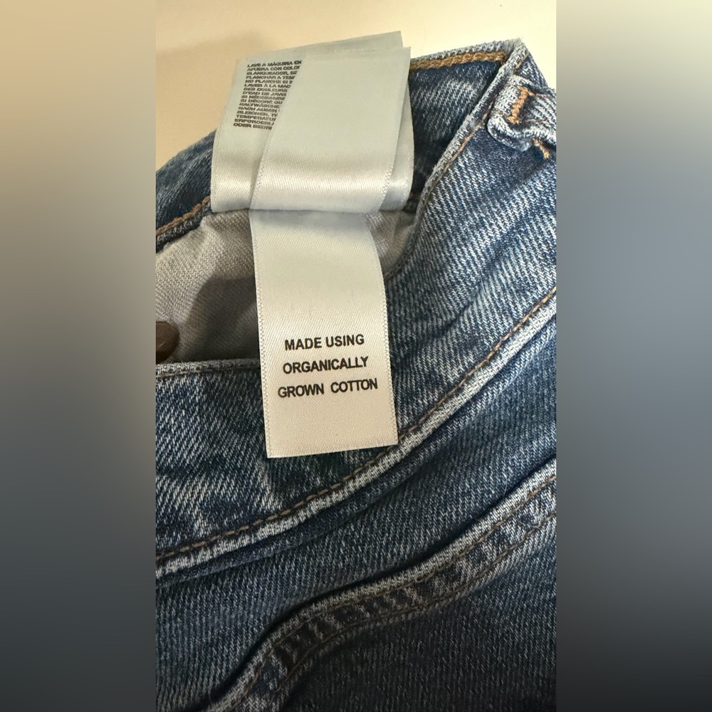AGOLDE VINTAGE HIGH RISE BOOTCUT ORGANIC COTTON JEANS IN ‘PROPHECY’ - Picture 15 of 16
